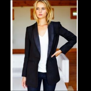 Emerson Fry Wingtip Linen Silk Blazer Size 2